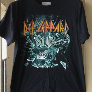 Styx Def Leppard Tesla Concert Tee (NWOT)
